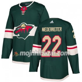 Dresovi Minnesota Wild Nino Niederreiter 22 Adidas 2017-2018 Zelena Authentic - Muške